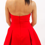 Lilibeth Halter Neck Mini Dress, Red