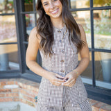 Karan Vest, Brown Checker