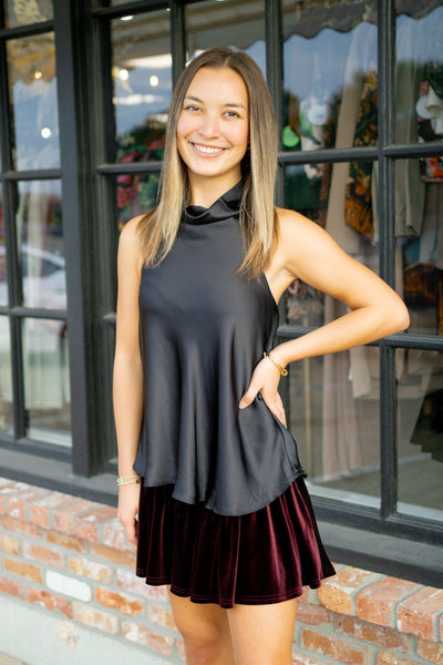 Stolen Glances Halter Top, Black