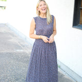 Etta Aspen Floral Midi Dress, Java