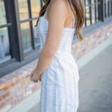 Jayna Dress, Cinched Blue