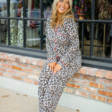 Holiday Dreams Leopard Print Long Sleeve, Natural