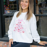 Havenleigh Christmas Bow Pullover, White