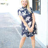 Rory Dress, Black/Cream