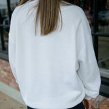 Havenleigh Christmas Bow Pullover, White