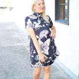 Rory Dress, Black/Cream