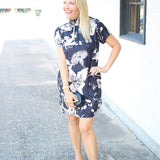 Rory Dress, Black/Cream