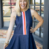 Catching Flight Denim Dress