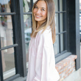 Palo Sequin Bow Pullover, Wistful Pink