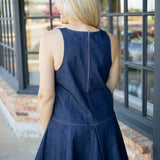 Catching Flight Denim Dress