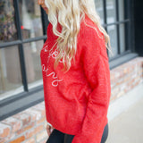 Let's Get Toasty Snuggle Sweater, Samba Red