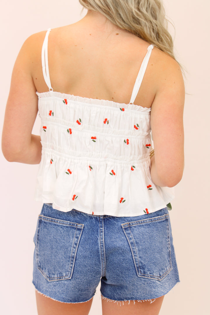 Life's a Cherry Top, White