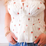 Life's a Cherry Top, White