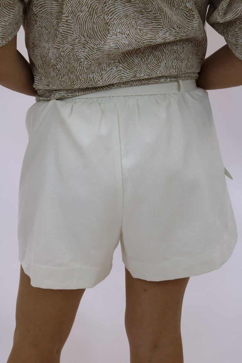 Seize The Day Belted Short, Off White