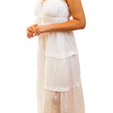 Simple Things Eyelet Midi Dress, White