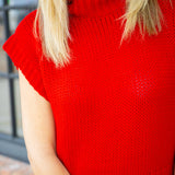 Special Charm Sweater, Red