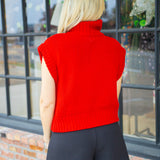 Special Charm Sweater, Red