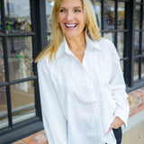 Enchanted Frostvine Blouse, White