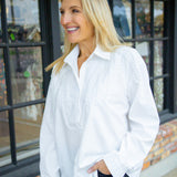 Enchanted Frostvine Blouse, White