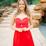 Cherry Bomb Mini Dress, Red