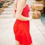 Cherry Bomb Mini Dress, Red
