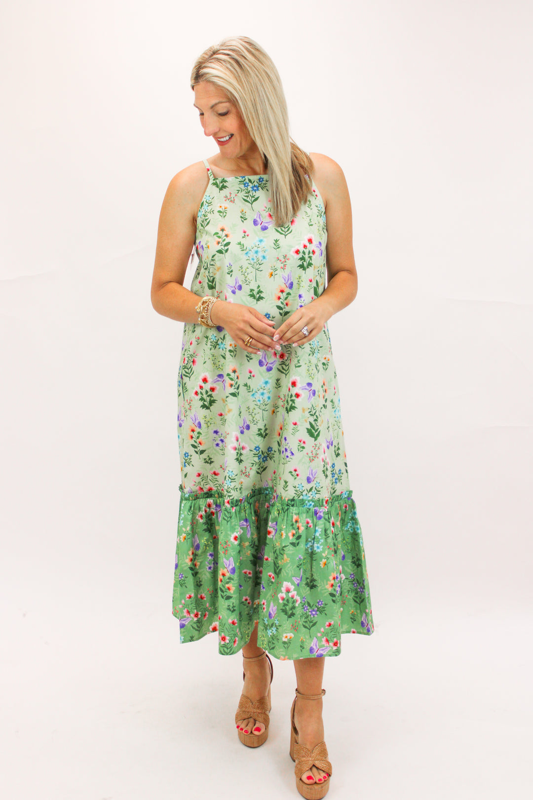 Vera Dress, Mixed Botanical