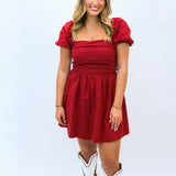 Pass The Fashion Dress, Maroon