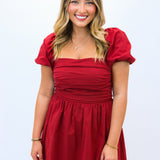 Pass The Fashion Dress, Maroon