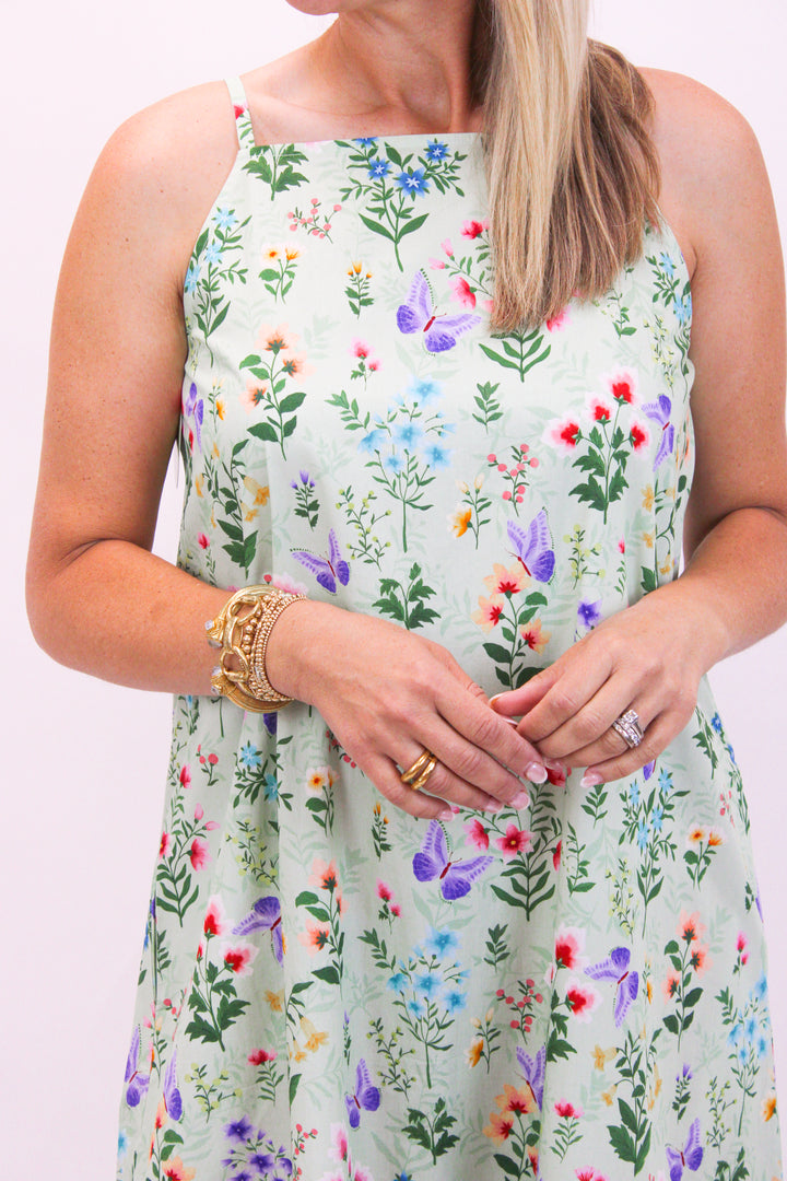 Vera Dress, Mixed Botanical