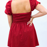 Pass The Fashion Dress, Maroon