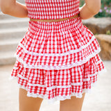 Ruffle Mini Skirt, Cupids Bow