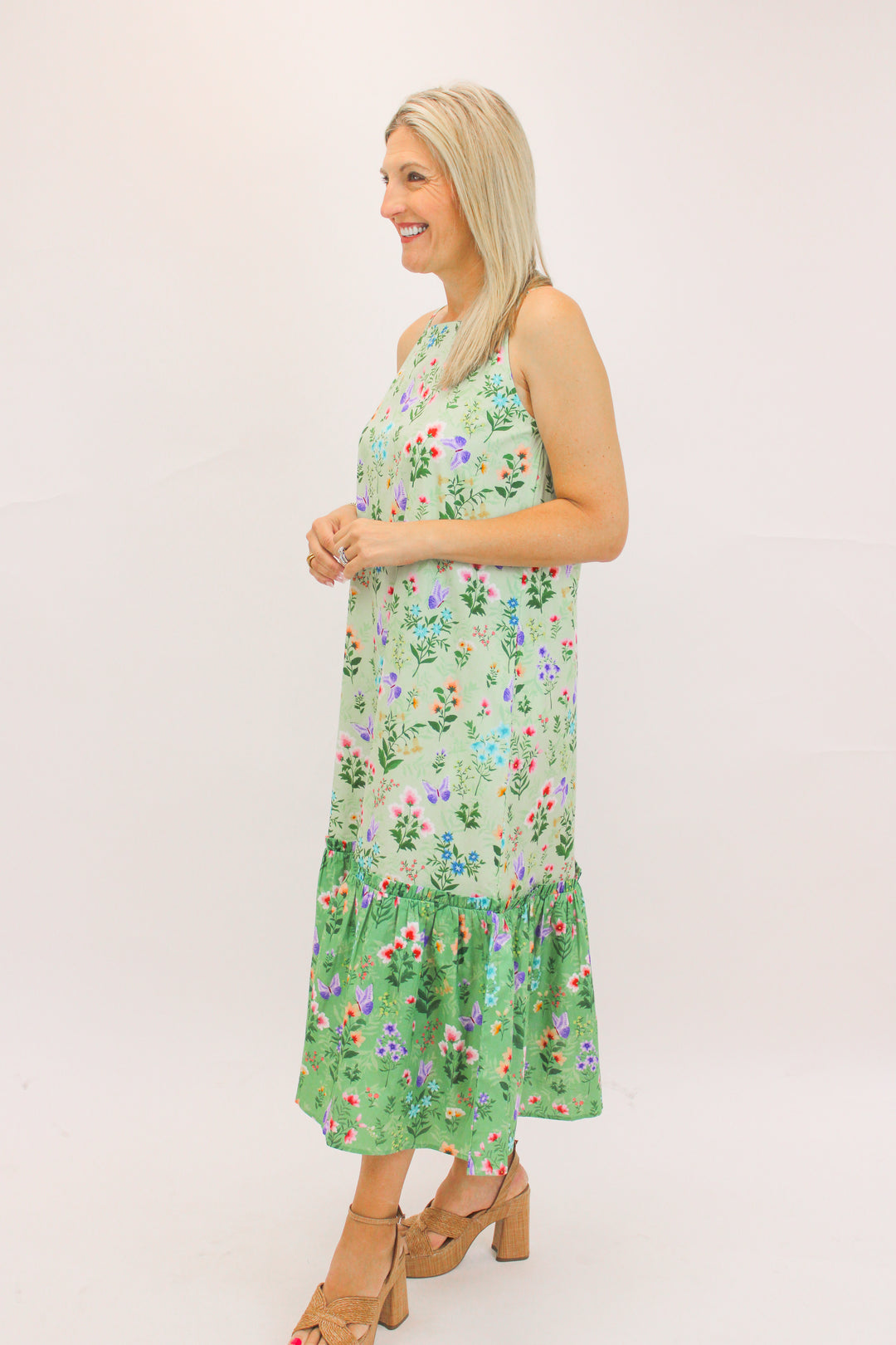 Vera Dress, Mixed Botanical