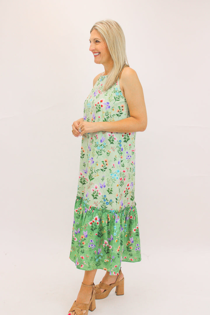 Vera Dress, Mixed Botanical