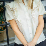 Honey Kiss Blouse, Beige