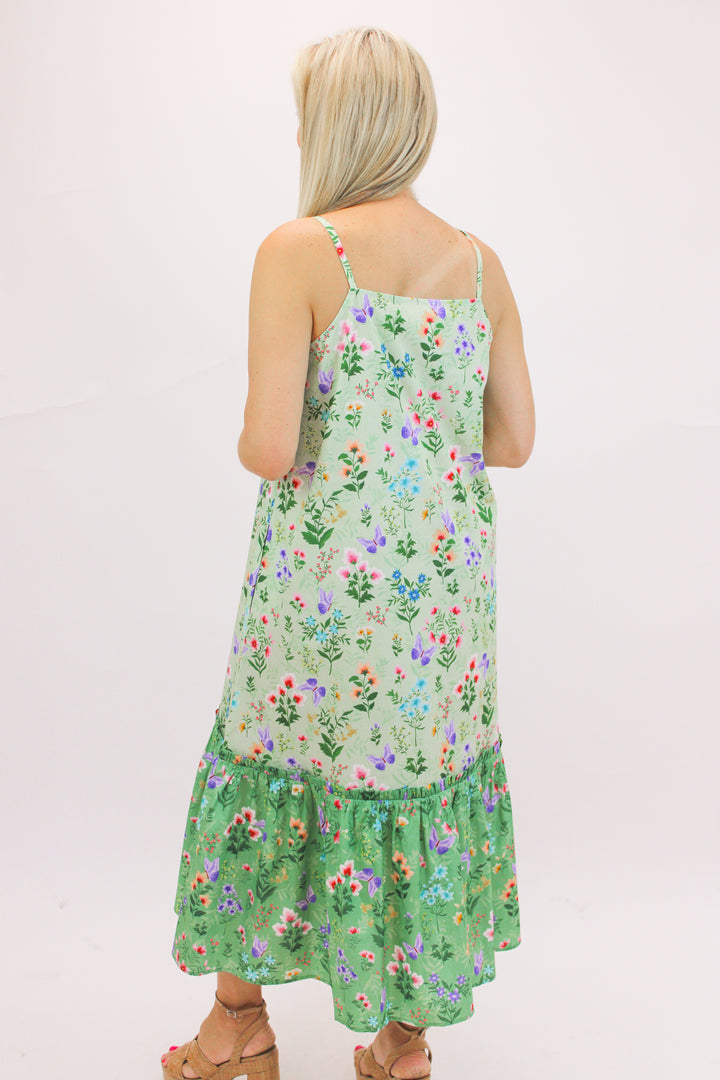Vera Dress, Mixed Botanical