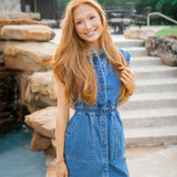Robbie Dress, Aruba Blue