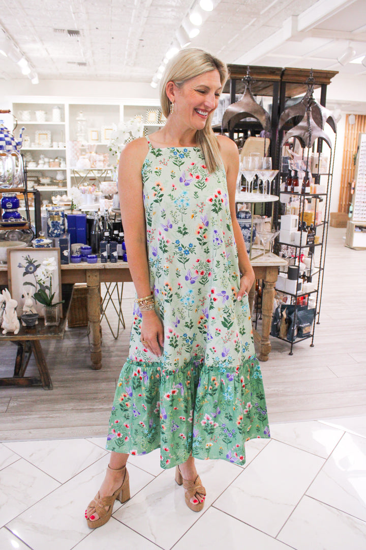 Vera Dress, Mixed Botanical
