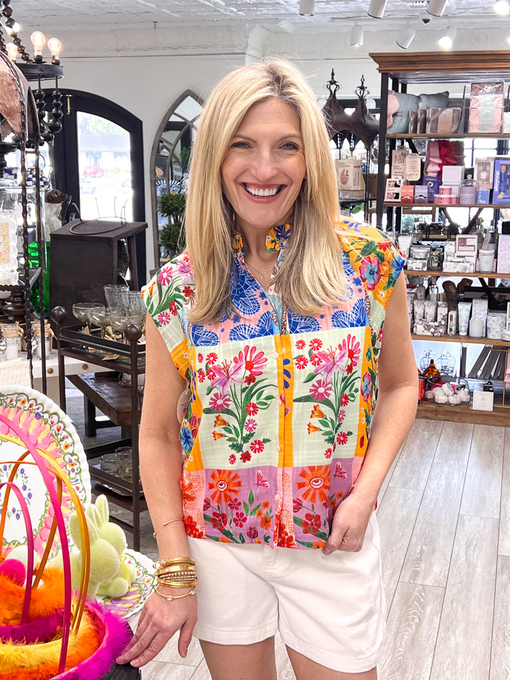 Birkin Top, Floral Sketch