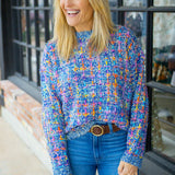 Jellybean Confetti Sweater, Blue Multi