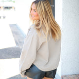 All Day Cropped Denim Jacket, Pebble Moon