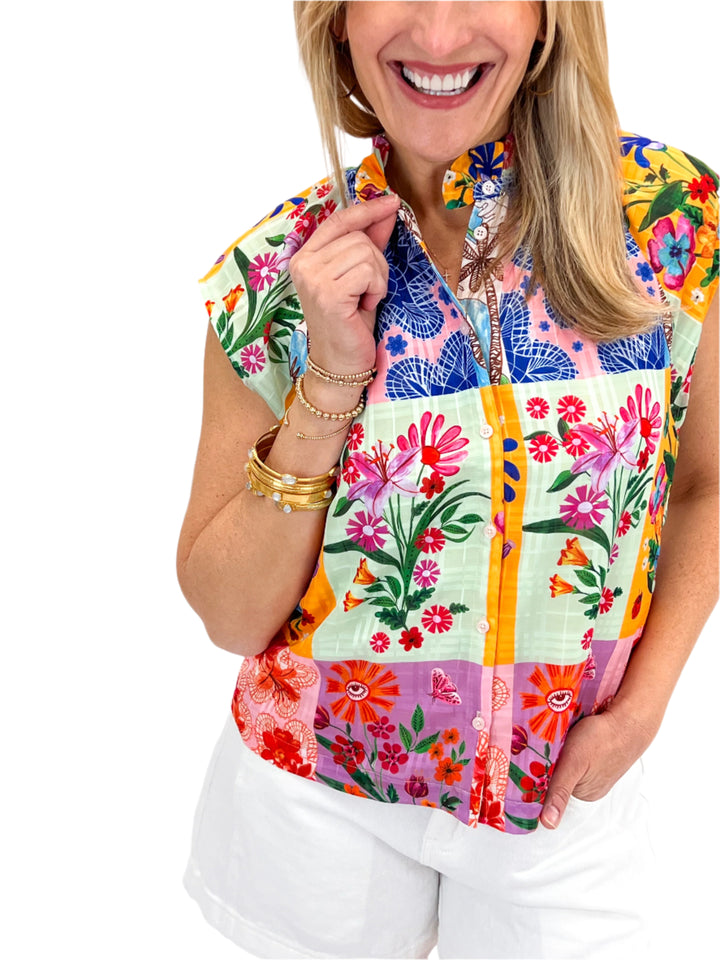 Birkin Top, Floral Sketch