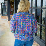 Jellybean Confetti Sweater, Blue Multi