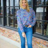 Jellybean Confetti Sweater, Blue Multi