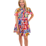 Heather Dress, Floral Sketch