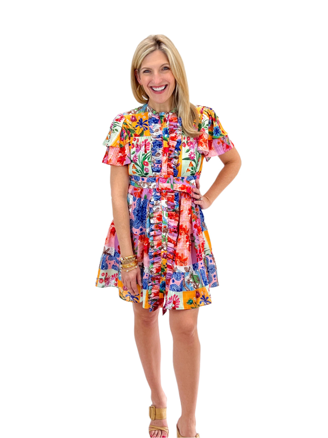 Heather Dress, Floral Sketch