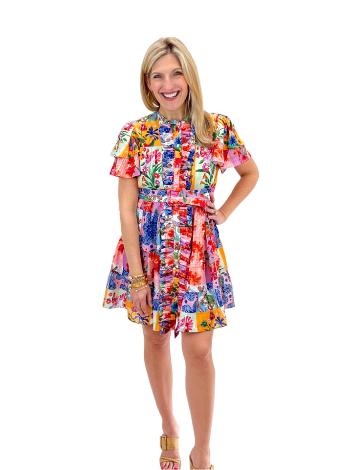 Heather Dress, Floral Sketch