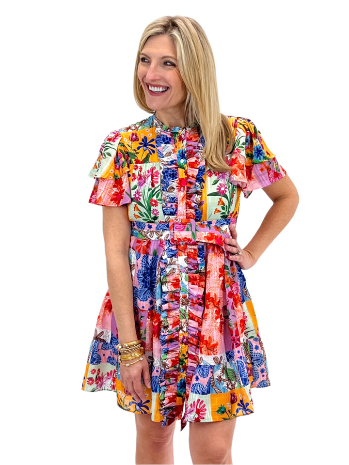 Heather Dress, Floral Sketch