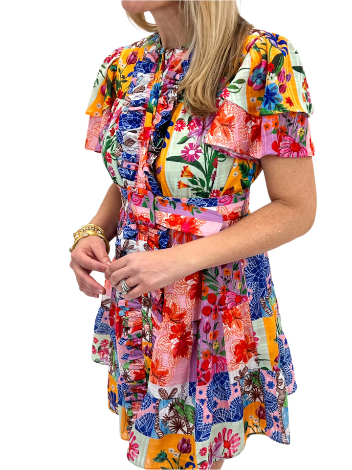 Heather Dress, Floral Sketch