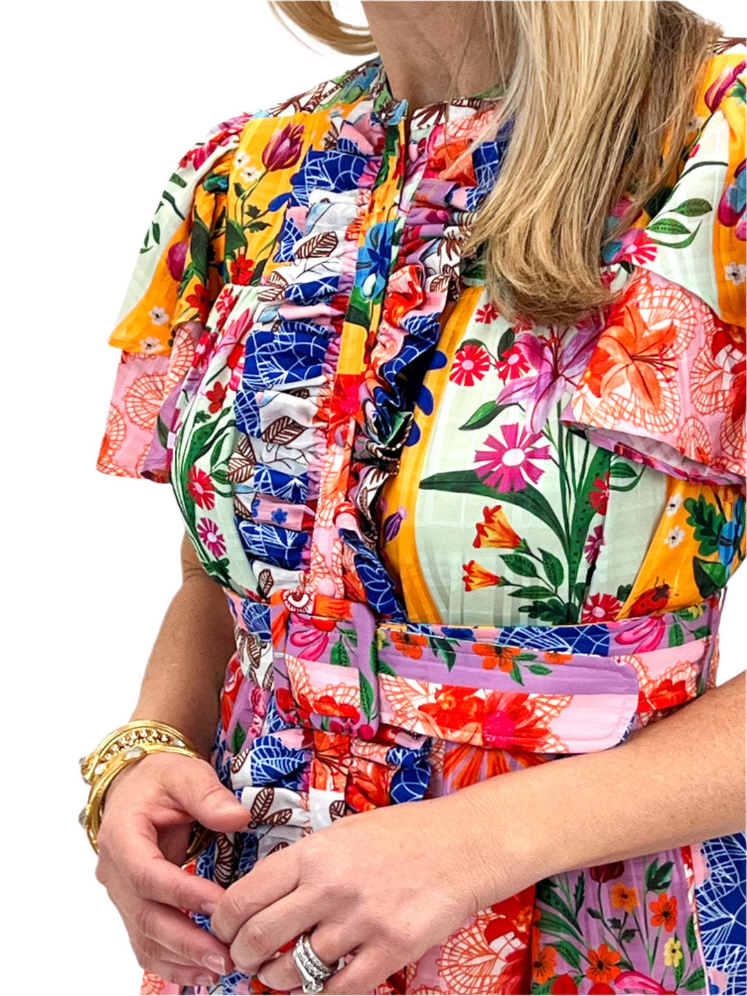 Heather Dress, Floral Sketch