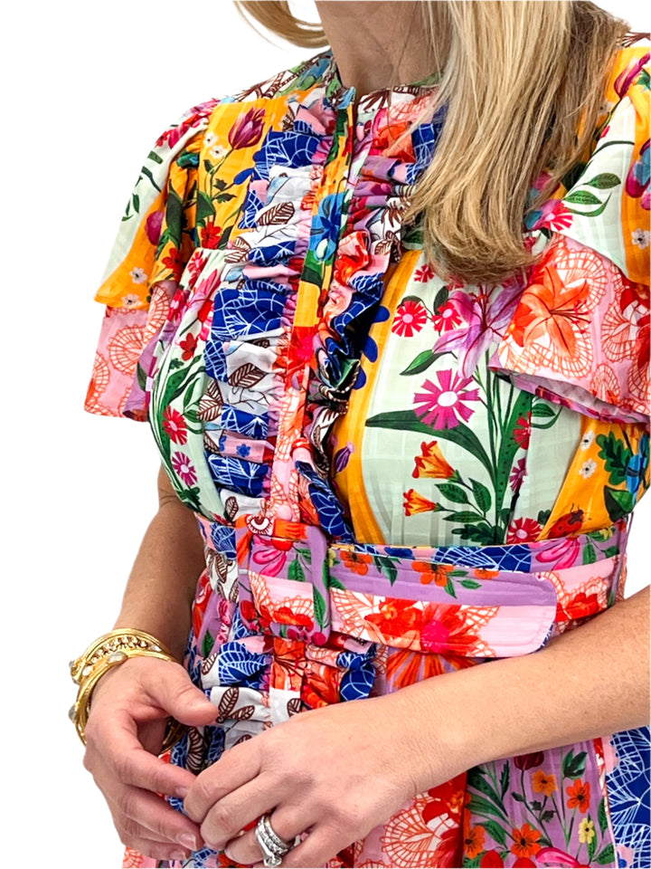 Heather Dress, Floral Sketch